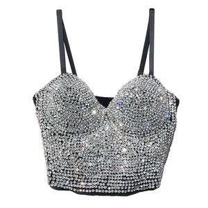 Diamond Gemstone Embellished Corset Top